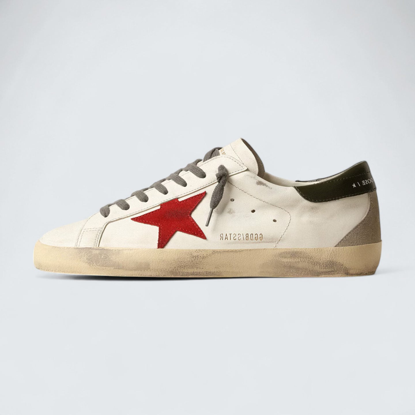 Super-Star 'Red Suede Star & Green Heel Tab'