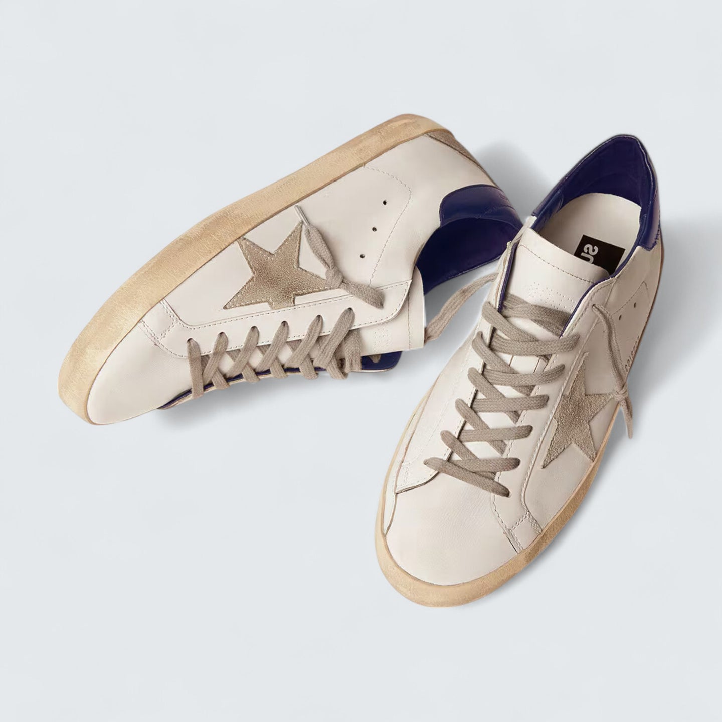 Super-Star 'Suede Star & Blue Heel Tab'
