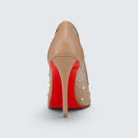 Miss Z Degrastrass Perla - 100 mm Pumps - Mesh, nappa leather, strass and pearls
