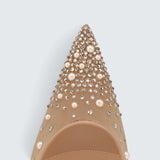 Miss Z Degrastrass Perla - 100 mm Pumps - Mesh, nappa leather, strass and pearls