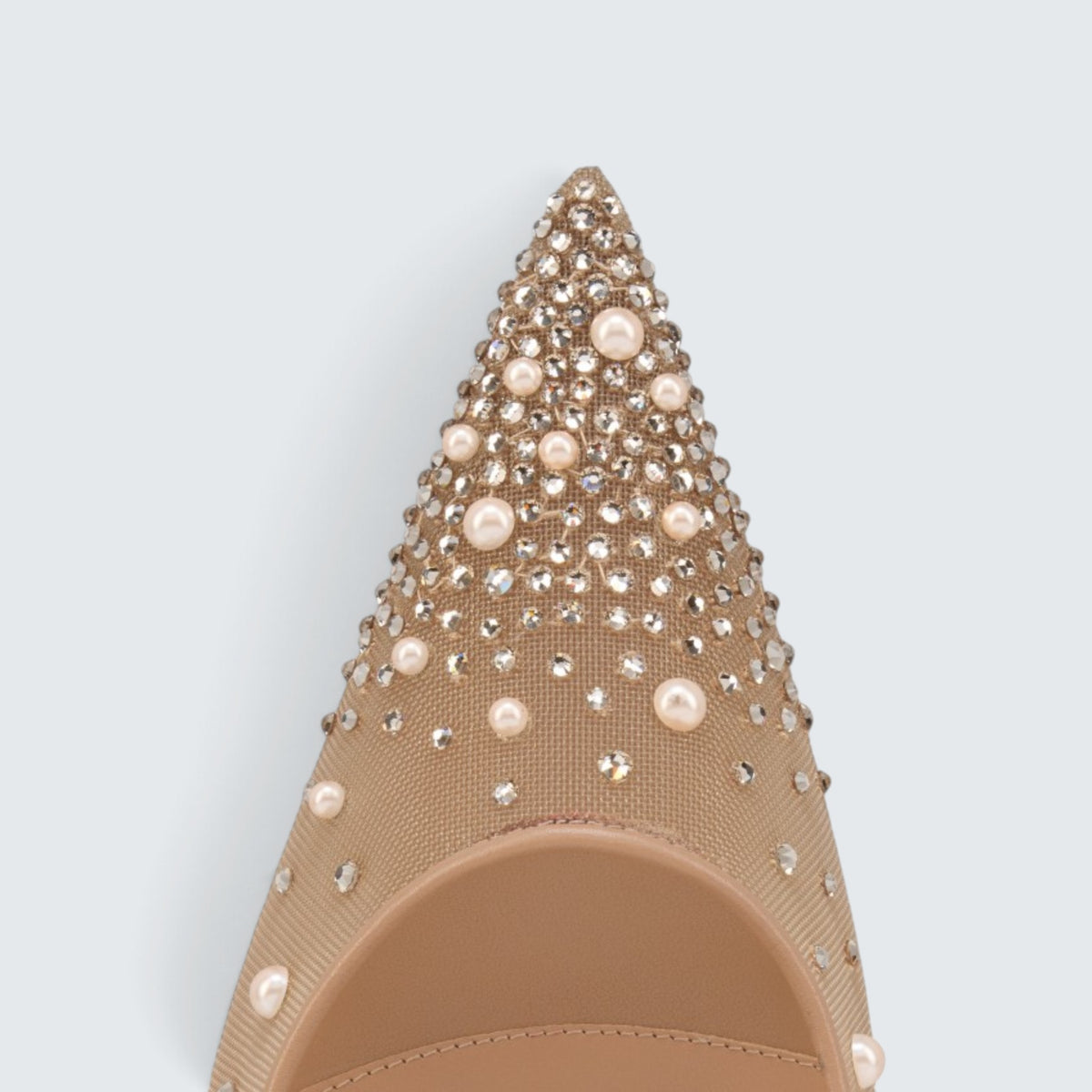 Miss Z Degrastrass Perla - 100 mm Pumps - Mesh, nappa leather, strass and pearls