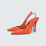 Miss Z Sling Back - 100 mm Slingback pumps - Patent calf leather