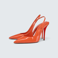 Miss Z Sling Back - 100 mm Slingback pumps - Patent calf leather