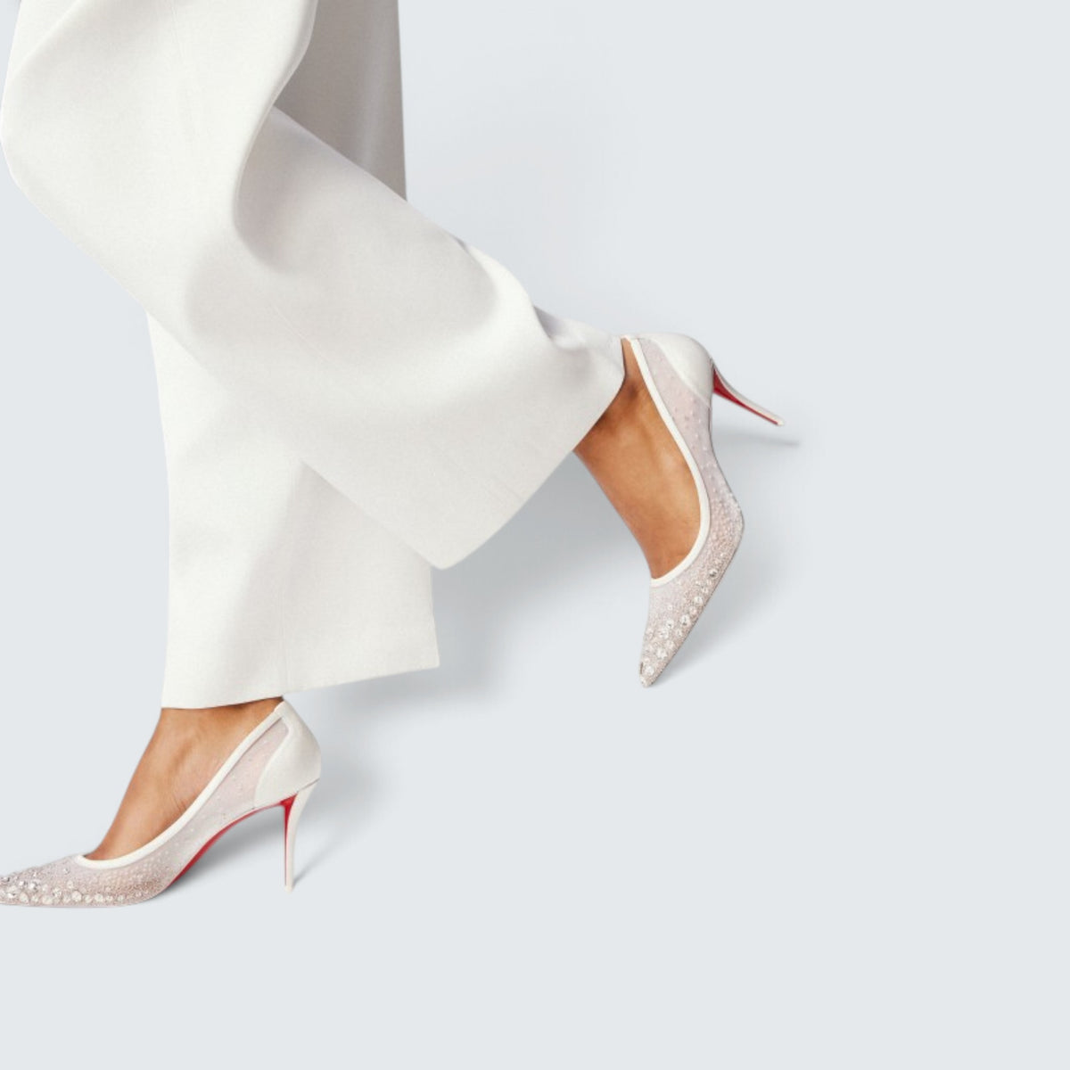 Miss Z Sparkling - 80 mm Pumps - Mesh and strass