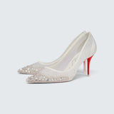 Miss Z Sparkling - 80 mm Pumps - Mesh and strass