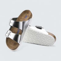 Arizona 'Metallic Silver Natural Leather'