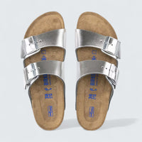 Arizona 'Metallic Silver Natural Leather'