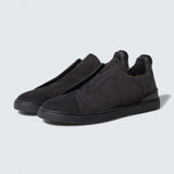 Navy Blue Suede Triple Stitch™ Sneakers