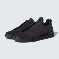 Navy Blue Suede Triple Stitch™ Sneakers