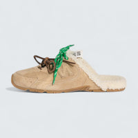 x New Balance 530 SL Bleached Suede Sneaker Mules 'Ecru'