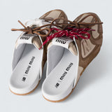 x New Balance 530 SL Deco Calf Leather Mules 'Cinnamon/Travertine Gray'
