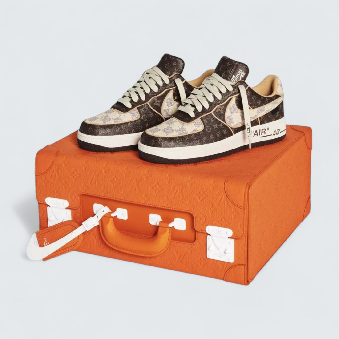 Louis Vuitton x Nike Air Force 1 Low 'Monogram Damier' – Pilot Case Edition