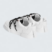 D&G Portofino Sneakers in Calfskin and Patent Leather 'White'