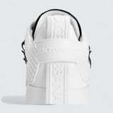 D&G Portofino Sneakers in Calfskin and Patent Leather 'White'