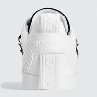 D&G Portofino Sneakers in Calfskin and Patent Leather 'White'