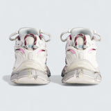 Runner Gradient Sneaker in White, Brown, Blue, Pink and Grey Mesh, Polyurethane and Polyester