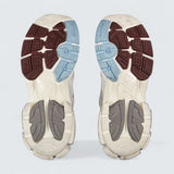 Runner Gradient Sneaker in White, Brown, Blue, Pink and Grey Mesh, Polyurethane and Polyester