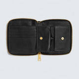 Small Cassette Compact Zip Wallet 'Black'
