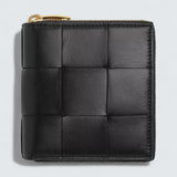 Small Cassette Compact Zip Wallet 'Black'