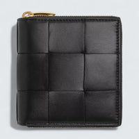 Small Cassette Compact Zip Wallet 'Black'