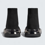 Speed 2.0 Full Clear Sole Sneaker in Black Recycled Knit