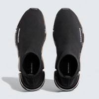 Speed 2.0 Full Clear Sole Sneaker in Black Recycled Knit