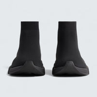 Speed 2.0 Sneaker in Black Recycled Polyester and Elastane