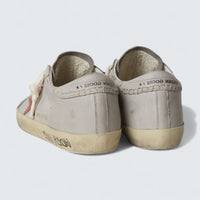 Super-Star LTD 'Gray Leather with Brick-Red Suede Star'