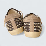 Super-Star LTD 'Gray Nubuck with Swarovski Pearls and Suede Star'