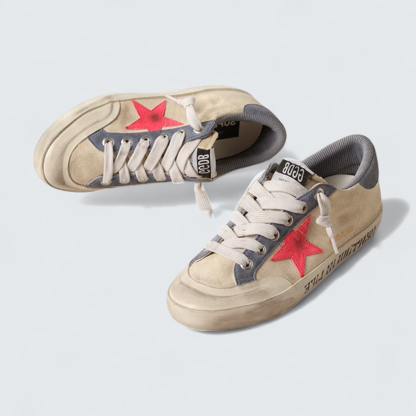 Super-Star Penstar LTD 'Canvas with Lobster-Colored Suede Star'