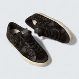 Super-Star 'Black Suede with Swarovski Crystals and Black Suede Star'