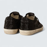 Super-Star 'Black Suede with Swarovski Crystals and Black Suede Star'
