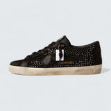 Super-Star 'Black Suede with Swarovski Crystals and Black Suede Star'