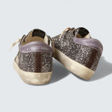 Super-Star 'Glitter with Brown Star and Lilac Heel Tab'