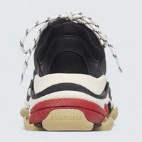 Triple S Sneaker in Black Double Foam and Mesh