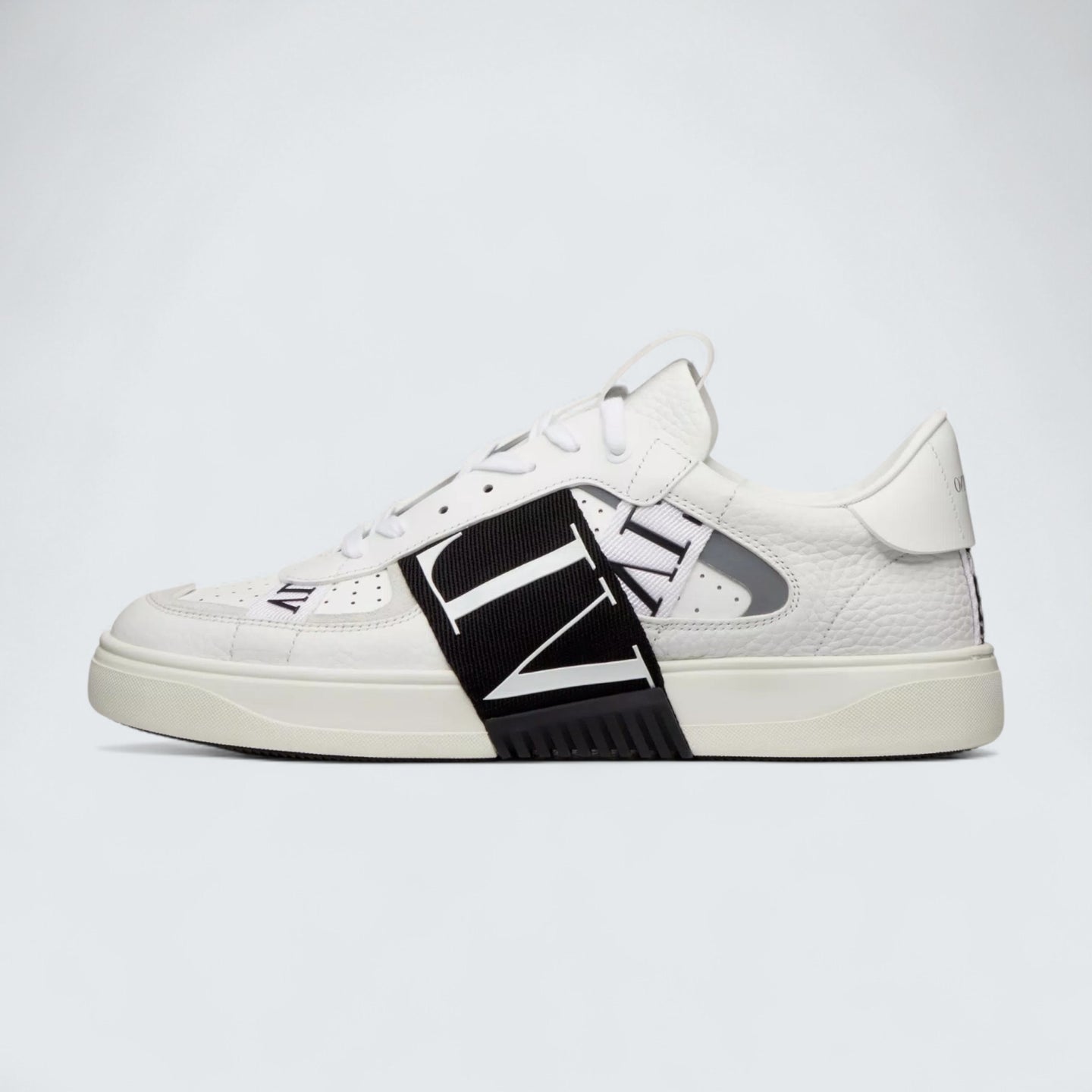 Valentino Garavani Low‑Top Calfskin VL7N Sneaker with Bands 'White/Black'