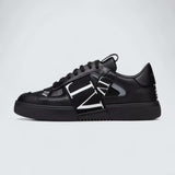 Valentino Garavani Low‑Top Calfskin VL7N Sneaker with Bands 'Black'