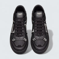 Valentino Garavani Low‑Top Calfskin VL7N Sneaker with Bands 'Black'