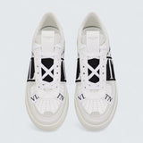Valentino Garavani Low‑Top Calfskin VL7N Sneaker with Bands 'White/Black'