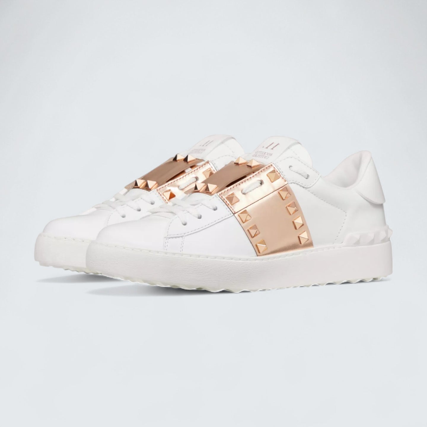 Valentino Garavani Rockstud Untitled Sneaker 'White/Metallic'