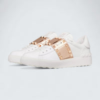 Valentino Garavani Rockstud Untitled Sneaker 'White/Metallic'