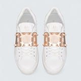 Valentino Garavani Rockstud Untitled Sneaker 'White/Metallic'