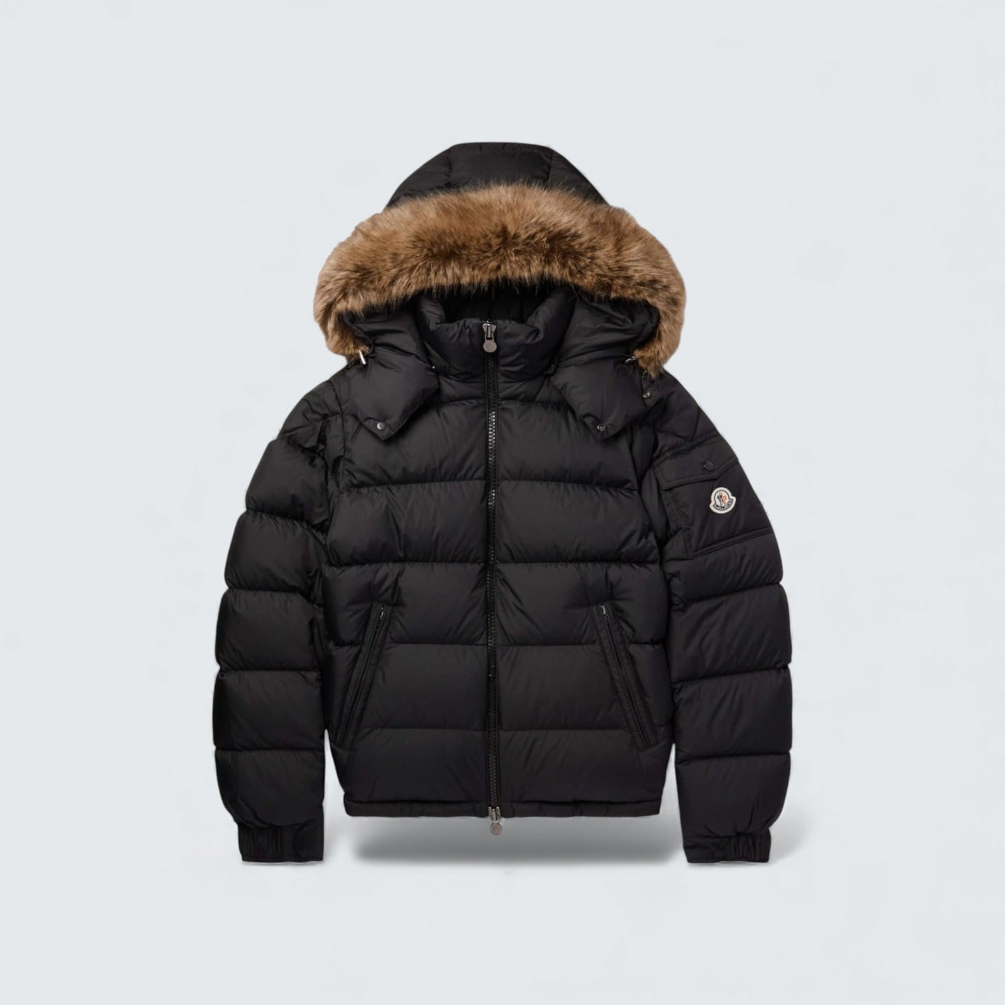 Mayaf Faux Fur Trimmed Quilted Shell Down Jacket