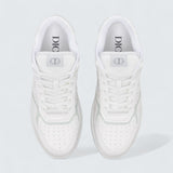 B27 Uptown Low-Top Sneaker ’White Grained Calfskin and White Dior Gravity Leather’