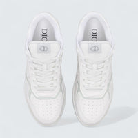 B27 Uptown Low-Top Sneaker ’White Grained Calfskin and White Dior Gravity Leather’