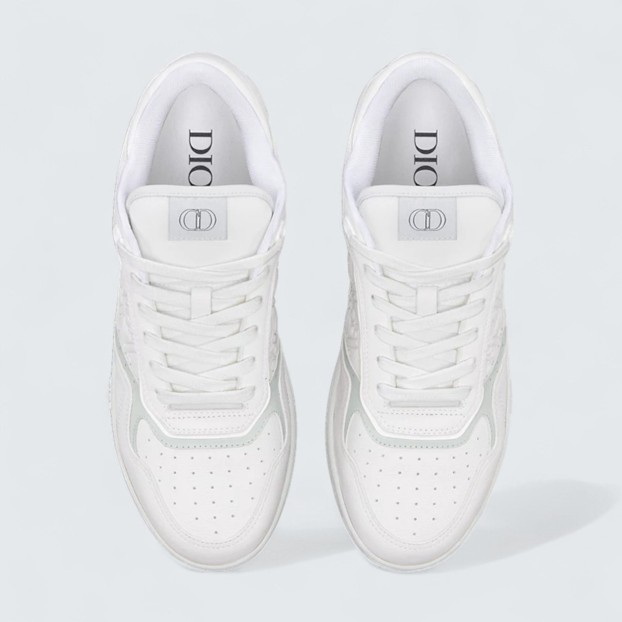 B27 Uptown Low-Top Sneaker ’White Grained Calfskin and White Dior Gravity Leather’
