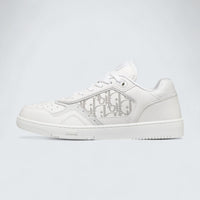 B27 Uptown Low-Top Sneaker ’White Smooth Calfskin and White Dior Oblique Galaxy Leather’