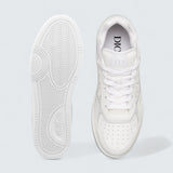 B27 Uptown Low-Top Sneaker ’White Smooth Calfskin and White Dior Oblique Galaxy Leather’