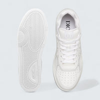 B27 Uptown Low-Top Sneaker ’White Smooth Calfskin and White Dior Oblique Galaxy Leather’