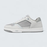 B27 Uptown Low-Top Sneaker ’White and Dior Gray Grained Calfskin with Dior Gray Dior Gravity Leather’